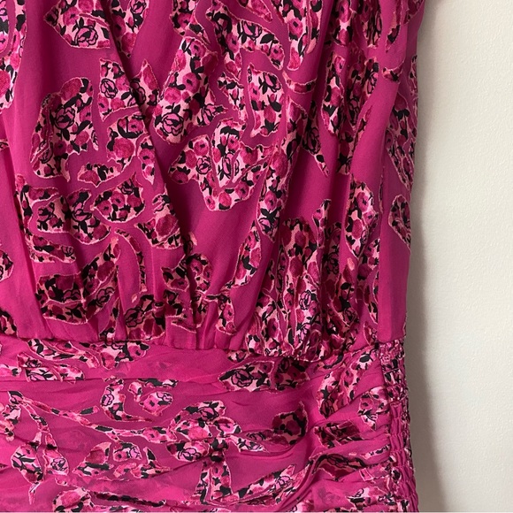 White House Black Market Pink Floral Blouse - Picture 2 of 7